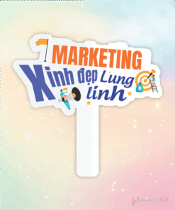 Hashtag cầm tay team marketing