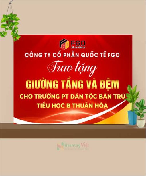 Bảng trao giải thưởng công ty FGO