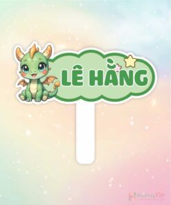Hashtag cầm tay tên bé chibi