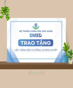 Bảng trao tặng liệu trình bổ sung dưỡng chất công ty Smed