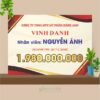 Bảng vinh danh công ty TNHH Mỹ Phẩm Đông Anh