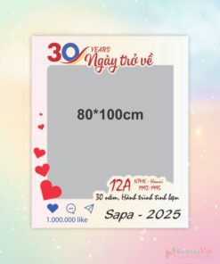Khung check in 30 năm ngày trở về