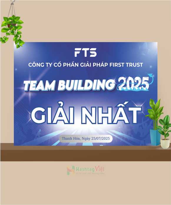 Bảng trao giải thưởng team building