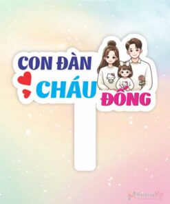 Hashtag cầm tay con đàn cháu đống