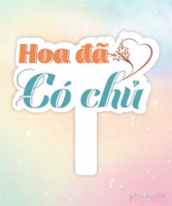 Hashtag cầm tay bông hoa đã có chủ