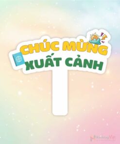 Hashtag cầm tay chúc mừng xuất cảnh