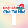 Hashtag cầm tay Nhật Bản chờ tôi nhé