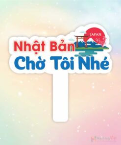 Hashtag cầm tay Nhật Bản chờ tôi nhé