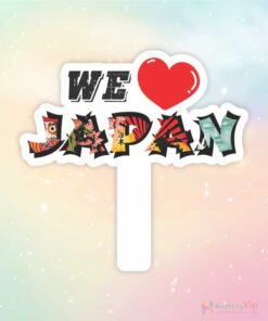 Hashtag cầm tay i love Japan
