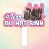Hashtag cầm tay team du học sinh
