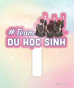 Hashtag cầm tay team du học sinh