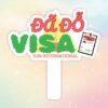 Hashtag cầm tay team đậu Visa