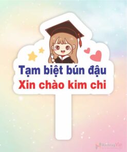 Hashtag cầm tay tạm biệt bún đậu xin chào kim chi