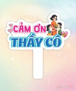 Hashtag cầm tay cảm ơn thầy cô