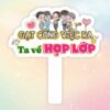 Hashtag cầm tay gạt công việc ra ta về họp lớp