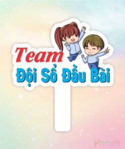 Hashtag cầm tay team đội sổ đầu bài
