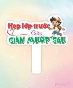 Hashtag cầm tay họp lớp trước cứu giàn mướp sau