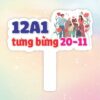 Hashtag cầm tay 12A1 tưng bừng 20-11