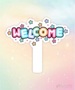 Hashtag cầm tay welcome