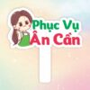 Hashtag cầm tay ân cần phục vụ