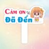 Hashtag cầm tay cảm ơn vì đã đến