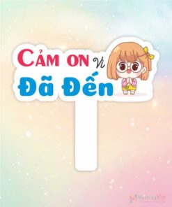 Hashtag cầm tay cảm ơn vì đã đến