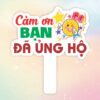 Hashtag cầm tay cảm ơn bạn đã ủng hộ