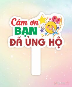Hashtag cầm tay cảm ơn bạn đã ủng hộ