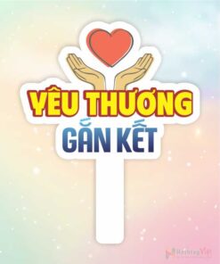 Hashtag cầm tay yêu thương gắn kết