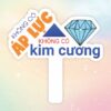 Hashtag cầm tay không có áp lực không có kim cương