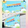 Backdrop team building làm hết sức chơi hết mình