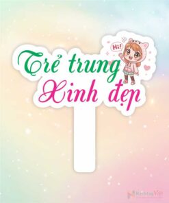 Hashtag cầm tay trẻ trung xinh đẹp