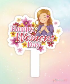 Hashtag cầm tay Happy Women's Day