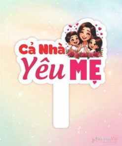 Hashtag cầm tay cả nhà yêu mẹ