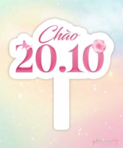 Hashtag cầm tay chào 20-10