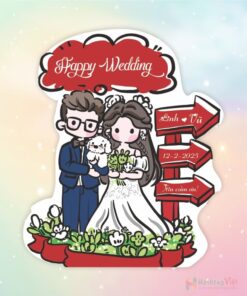 Bảng tên đám cưới vui nhộn