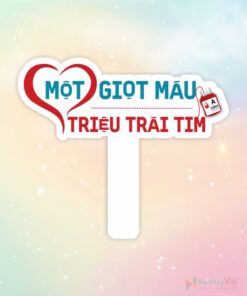 Hashtag cầm tay hiến máu