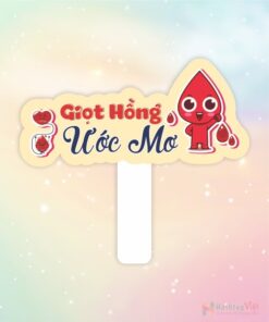 Hashtag cầm tay giọt hồng ước mơ
