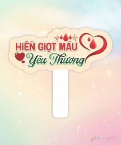 Hashtag cầm tay hiến giọt máu yêu thương