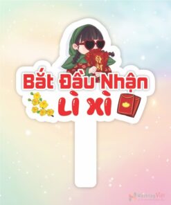 Hashtag cầm tay bắt đầu nhận lì xì