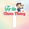 Hashtag cầm tay tự tin chiến thắng