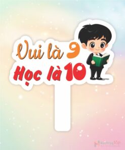 Hashtag cầm tay vui là 9 học là 10