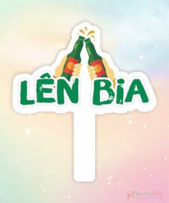 Hashtag cầm tay lên bia