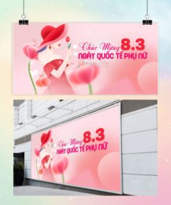 Backdrop quốc tế phụ nữ 8-3 và 20-10