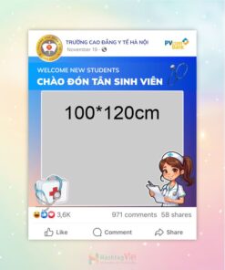 Khung check in chào đón tân sinh viên