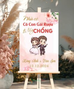 Bảng tên đám cưới Hồng Anh-Văn Sơn
