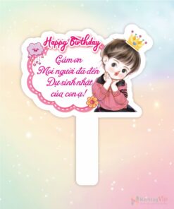 Hashtag cầm tay happy birthday cảm ơn mọi người đã đến sinh nhật của con ạ