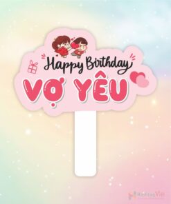 Hashtag cầm tay happy birthday anh yêu - vợ yêu