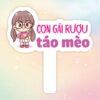 Hashtag cầm tay con gái rượu táo mèo