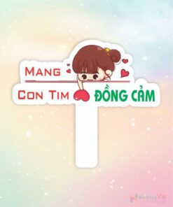 Hashtag cầm tay mang con tim đồng cảm